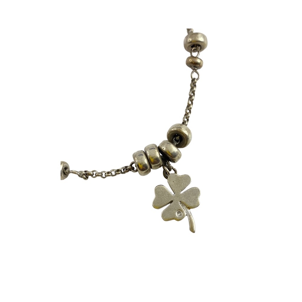 Sterling Just Us 4 Leaf Clover Charm Bracelet